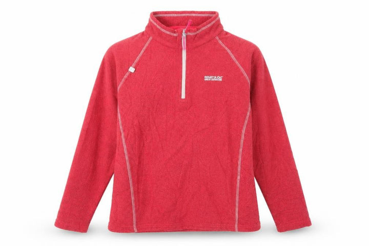 Regatta Unisex Red Fleece Henley Sweatshirt Size 8