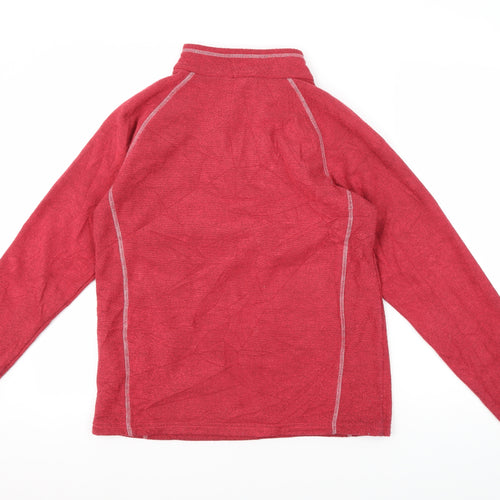 Regatta Unisex Red Fleece Henley Sweatshirt Size 8