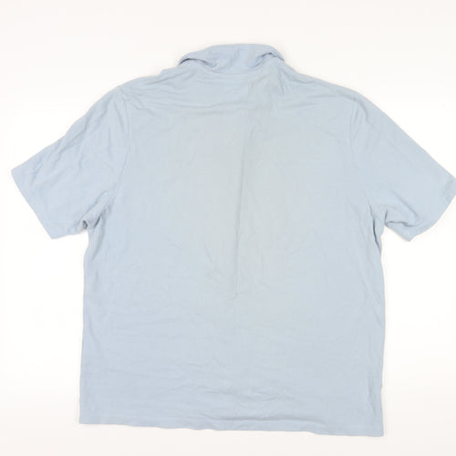 Collusion Men's Blue Button-Up Shirt, Size M, Casual