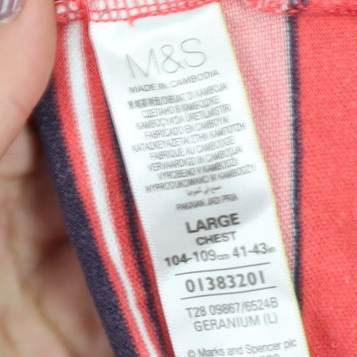 Marks & Spencer Men's Multicoloured Striped Polo