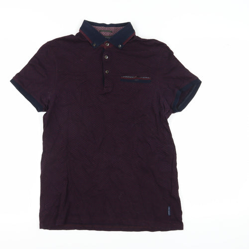 Ted Baker Men's Red Polo Shirt Size S, Short Sleeve