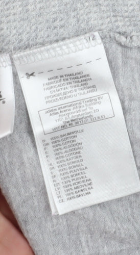 Reebok Women's Grey Long Sleeve Cotton T-Shirt S