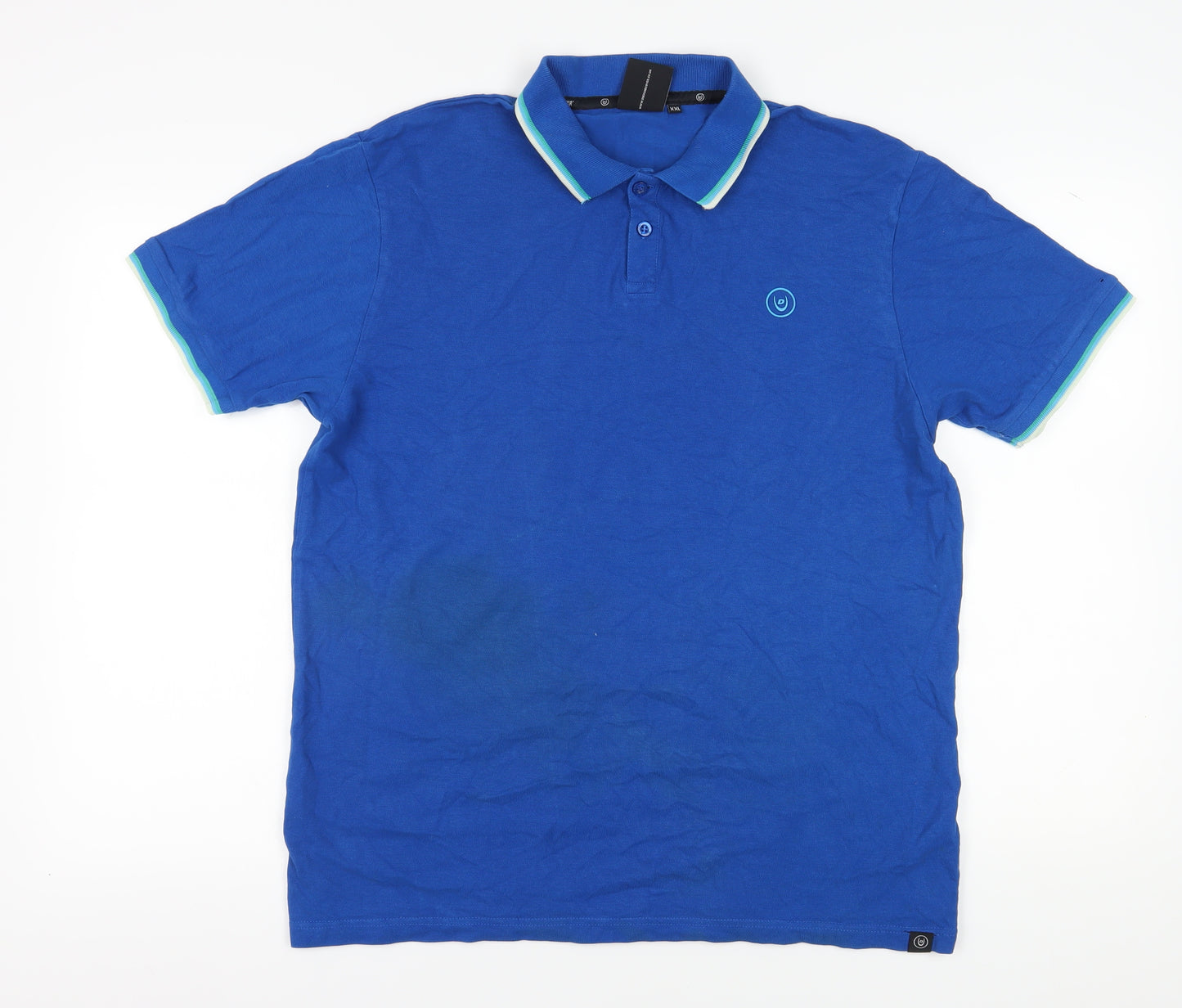 Duck and Cover Men's Blue 2XL Polo Shirt, Short Sleeve