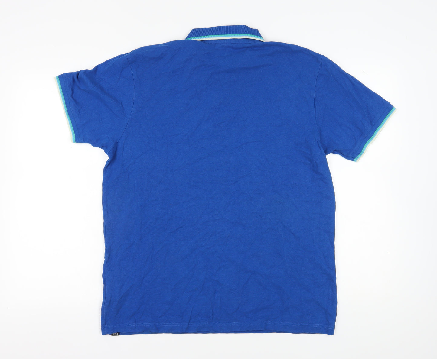 Duck and Cover Men's Blue 2XL Polo Shirt, Short Sleeve