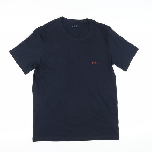 Boss Men's Blue Short Sleeve T-Shirt - Size L