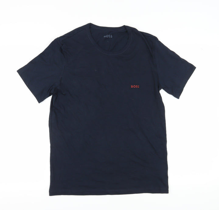Boss Men's Blue Short Sleeve T-Shirt - Size L