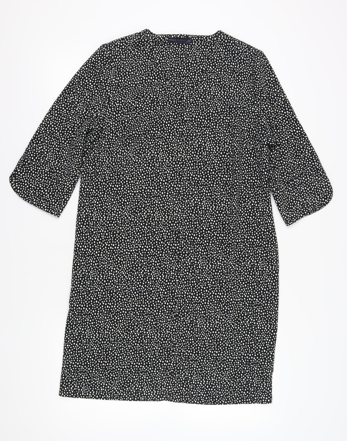 Marks and Spencer Women's Black Shift Dress Size 14
