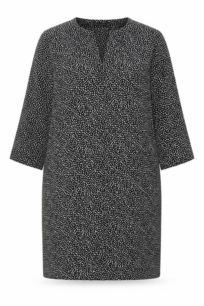 Front view of Marks & Spencer Women's Black Shift Dress, size 14