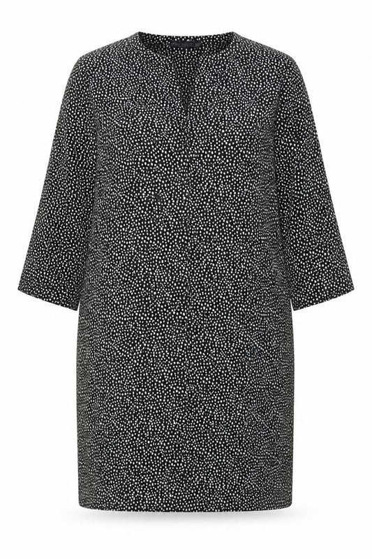 Front view of Marks & Spencer Women's Black Shift Dress, size 14