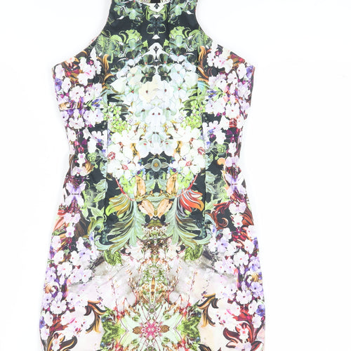 Zara Women Multicoloured Floral Bodycon Dress Size S