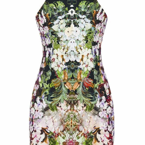 Zara Women Multicoloured Floral Bodycon Dress Size S