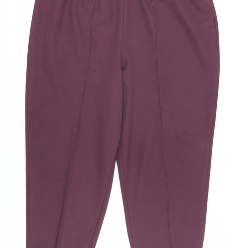 Julipa Women's Purple Straight Leg Trousers Size 20