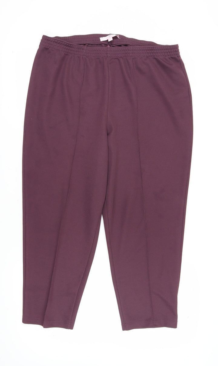 Julipa Women's Purple Straight Leg Trousers Size 20