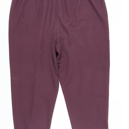 Julipa Women's Purple Straight Leg Trousers Size 20