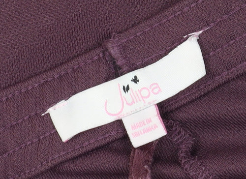 Julipa Women's Purple Straight Leg Trousers Size 20
