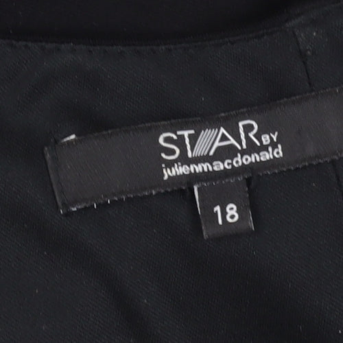 Star by Julien Macdonald Black Dress Size 18