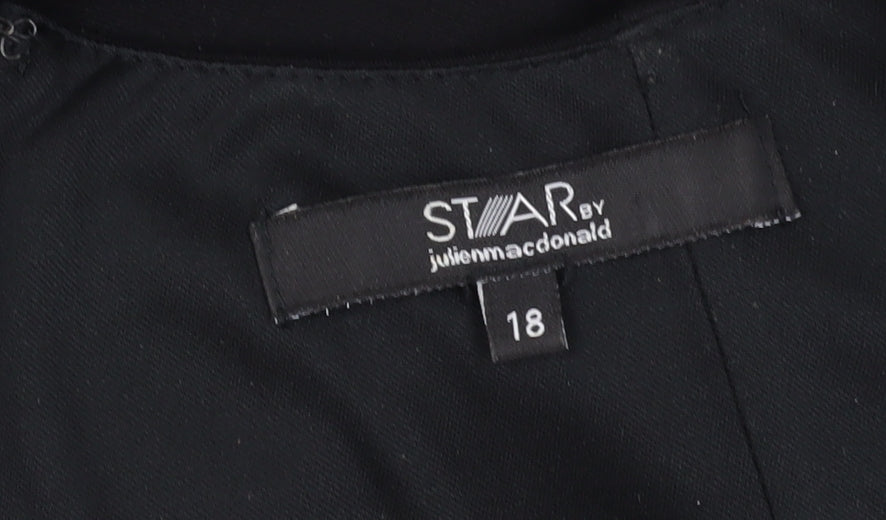 Star by Julien Macdonald Black Dress Size 18