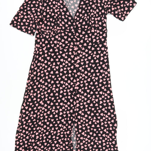 Nobody's Child Women's Multicoloured Wrap Dress UK 14
