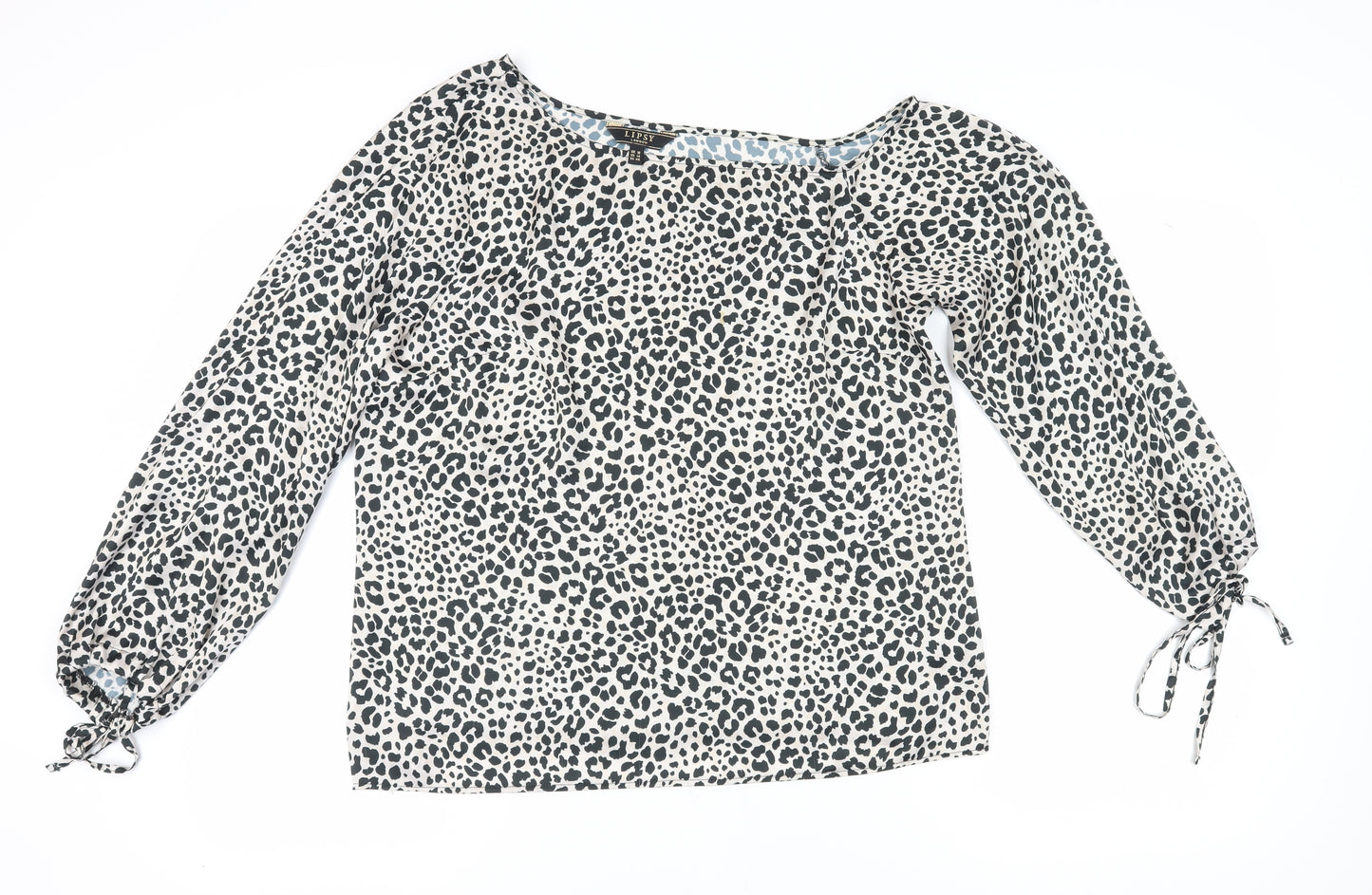 Lipsy Women's Leopard Print Long Sleeve Blouse - Size 18