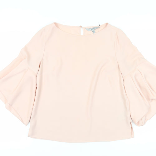 Coast Women's Pink Bell Sleeve Top Size 12