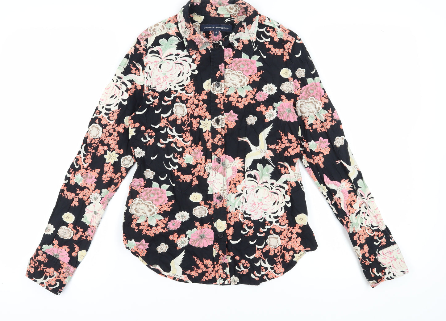 French Connection Women's Multicoloured Floral Button-Up Shirt, Size 12