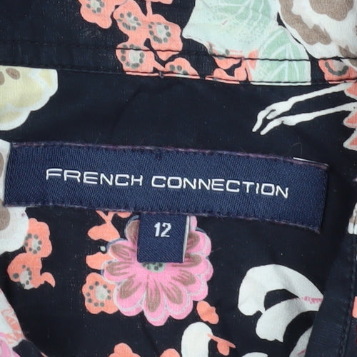 French Connection Women's Multicoloured Floral Button-Up Shirt, Size 12
