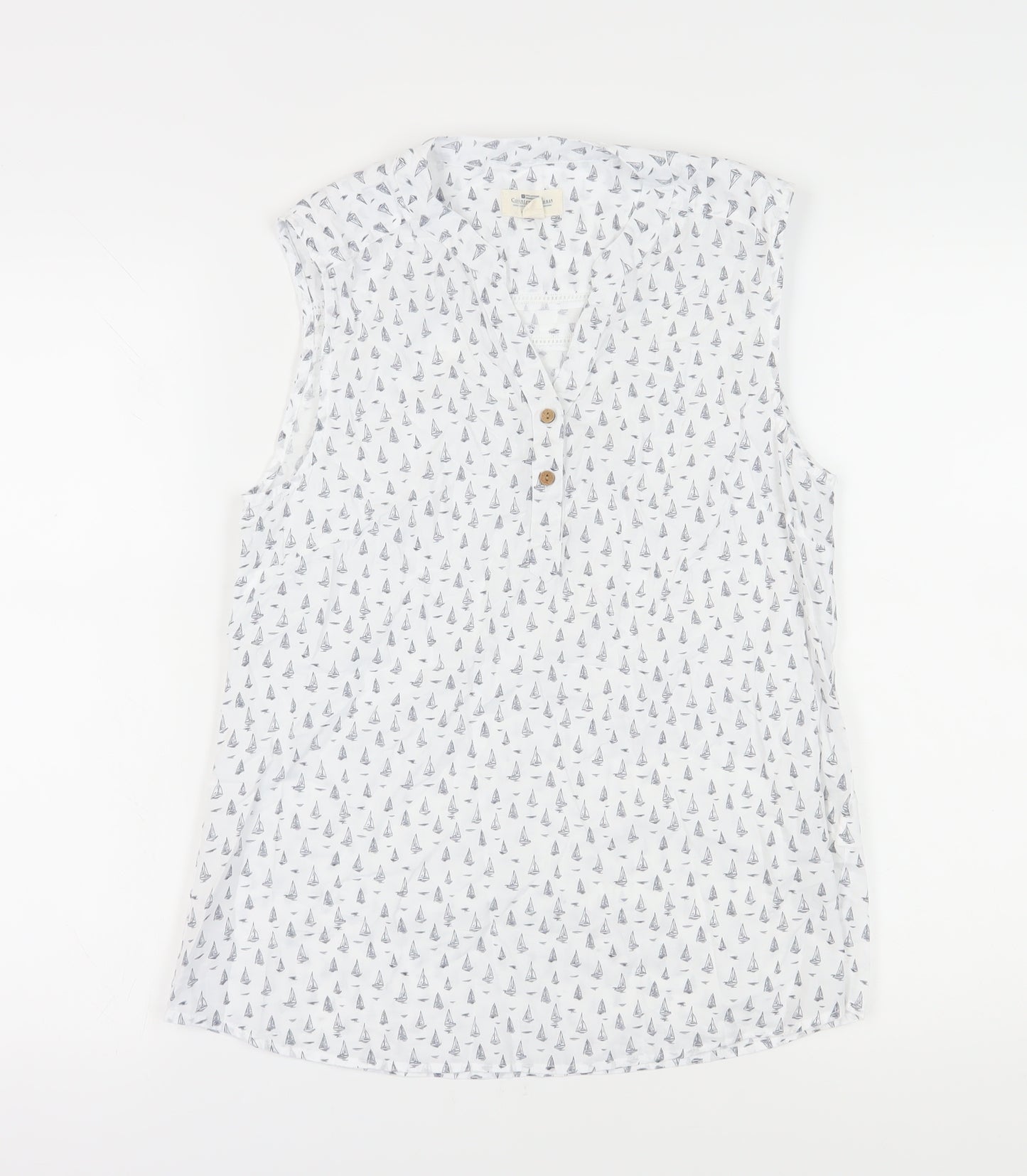 Mountain Warehouse Women's White Sailboat Blouse, UK 12