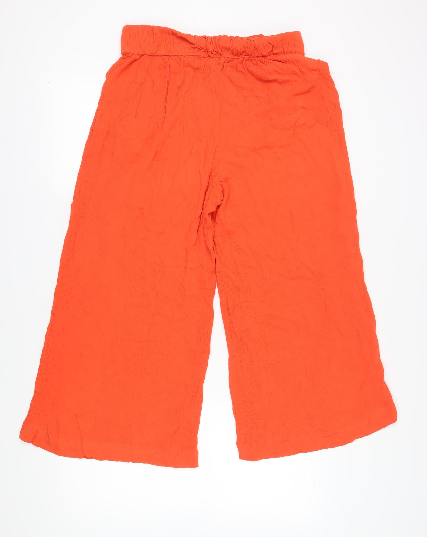 Boden Women's Orange Wide-Leg Trousers, Size 14