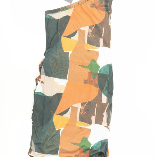 PrettyLittleThing Women’s Multicoloured Geometric Bodycon Dress Size 12