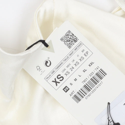 Zara Women's Ivory XS Slip Dress, Party/Cocktail, New
