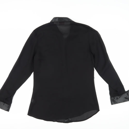 Kaleidoscope Black Button-Up Women's Size 10 Shirt