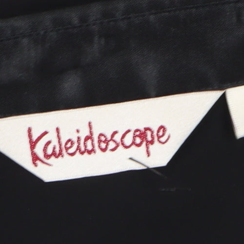 Kaleidoscope Black Button-Up Women's Size 10 Shirt