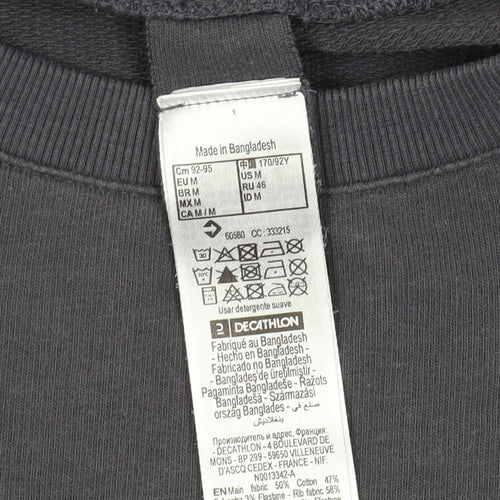 Decathlon Unisex Adults Grey M Pullover Sweatshirt Casual
