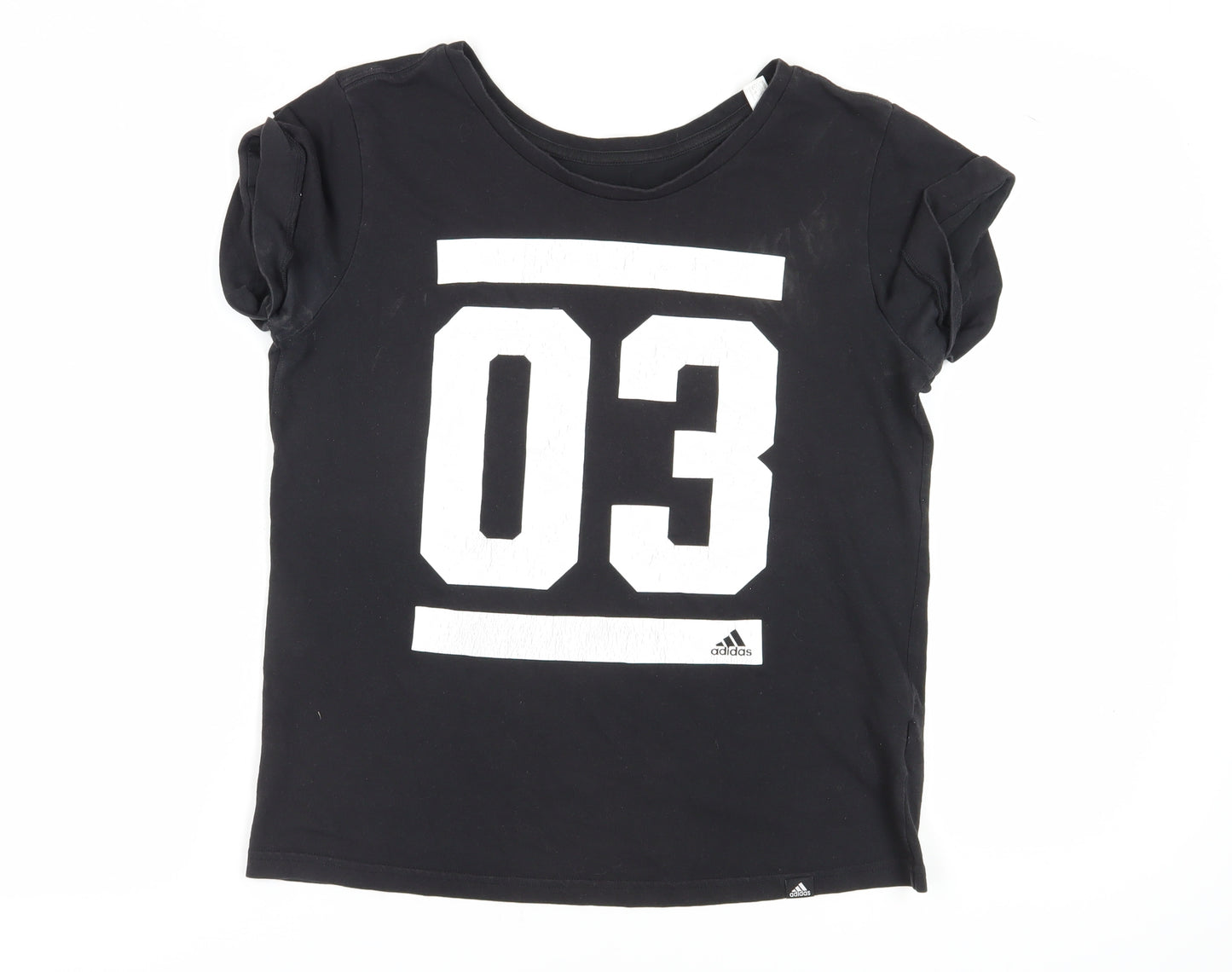 Adidas Black T-Shirt Medium Unisex Casual Top
