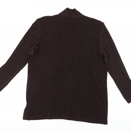 Kaleidoscope Women's Brown Blouse Size 16 V-Neck