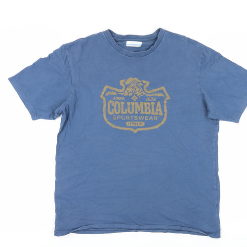 Columbia Men's Blue L Graphic Sports T-Shirt