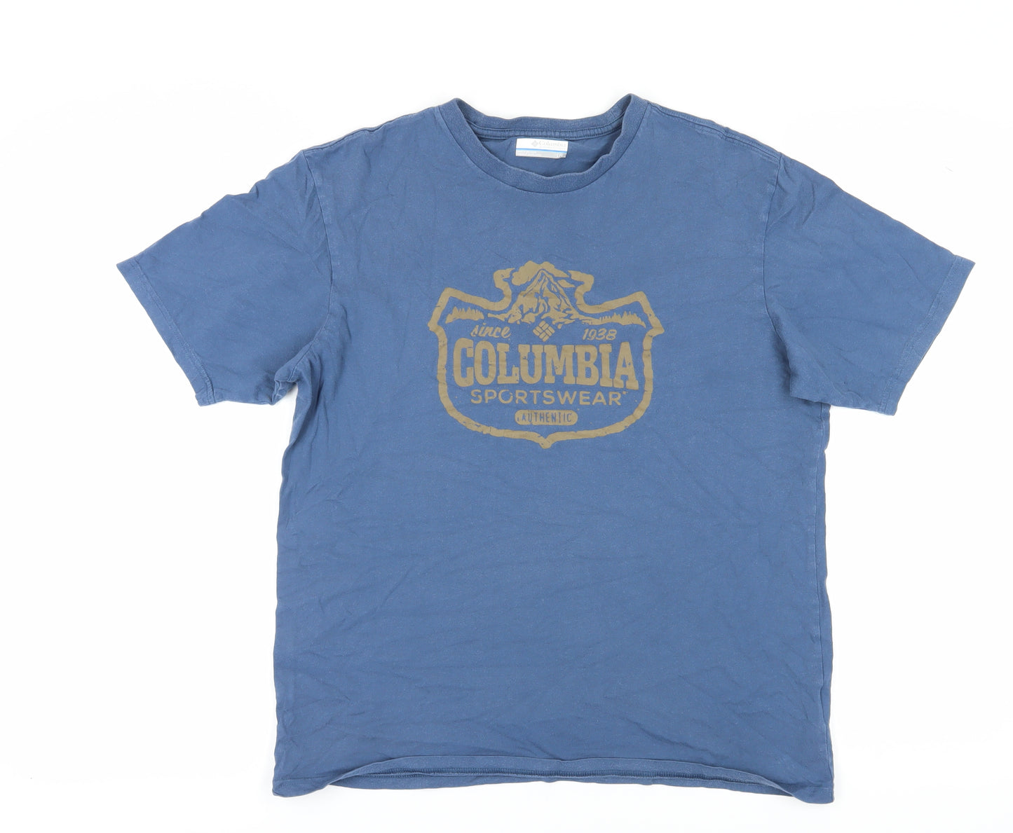 Columbia Men's Blue L Graphic Sports T-Shirt