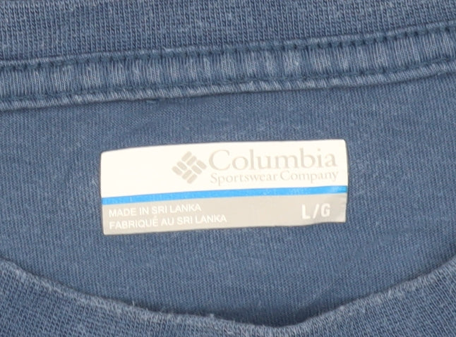 Columbia Men's Blue L Graphic Sports T-Shirt