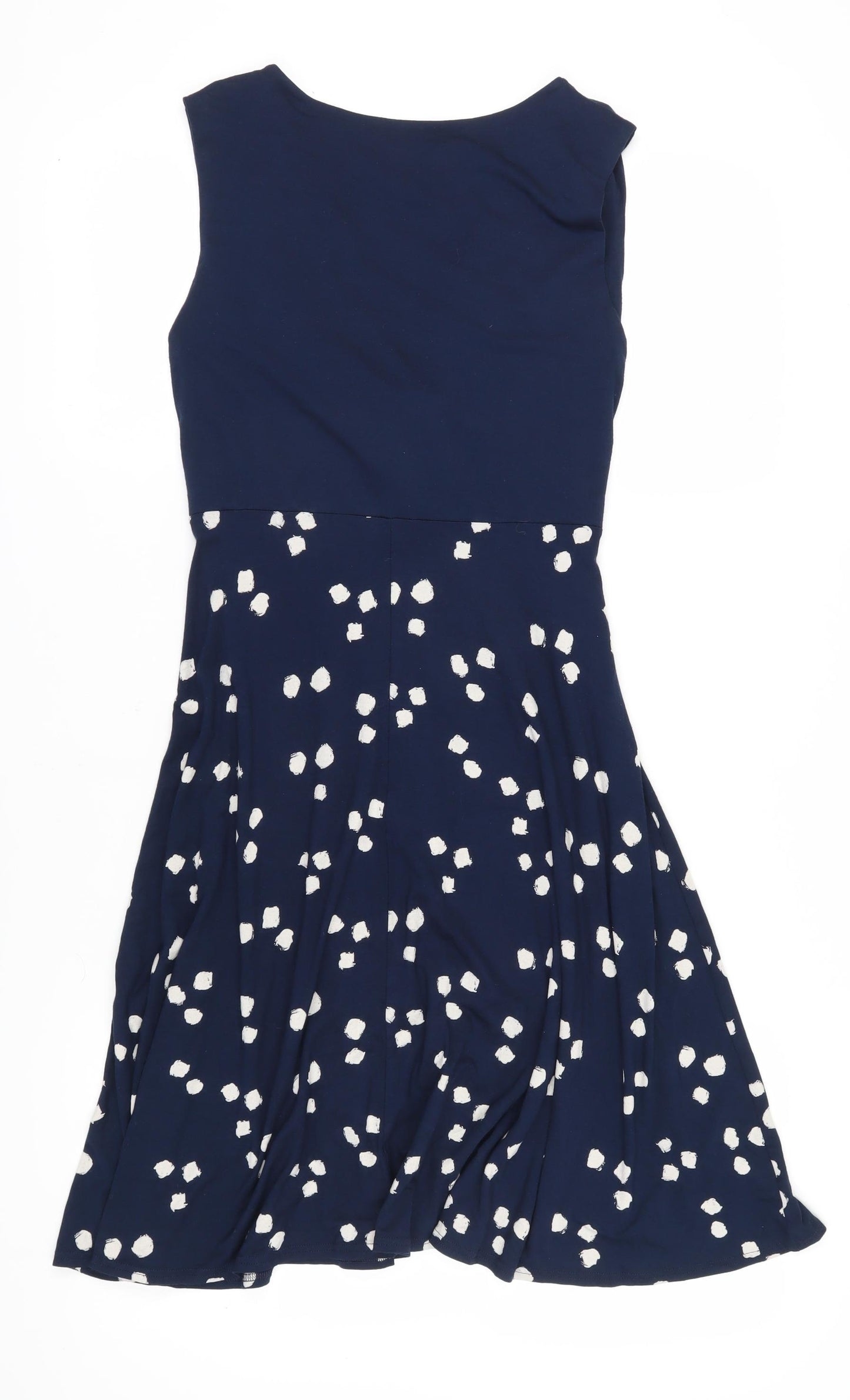 Phase Eight Women's Blue Polka Dot Fit & Flare Dress