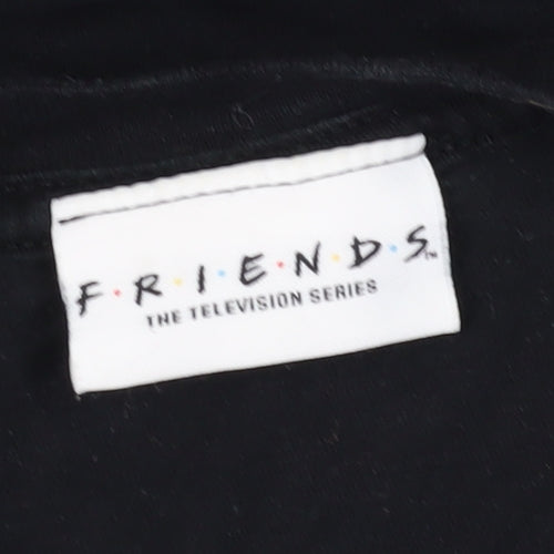 Friends Unisex Black M Basic T-Shirt, Short Sleeve