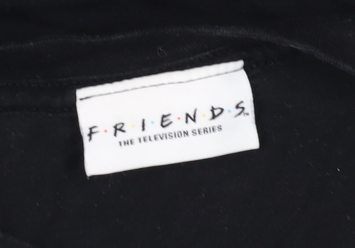 Friends Unisex Black M Basic T-Shirt, Short Sleeve