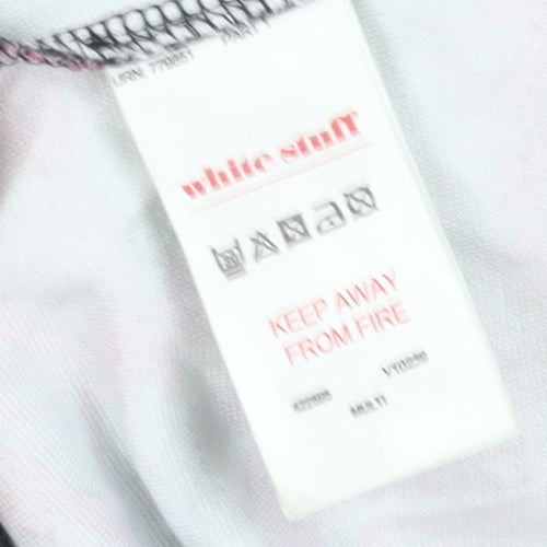 White Stuff Women's Multicoloured Geometric Shift Dress Size 10