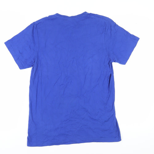 Adidas Men's Blue Medium Graphic T-Shirt