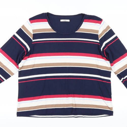 Marks and Spencer Multicoloured Women's Striped Basic T-Shirt