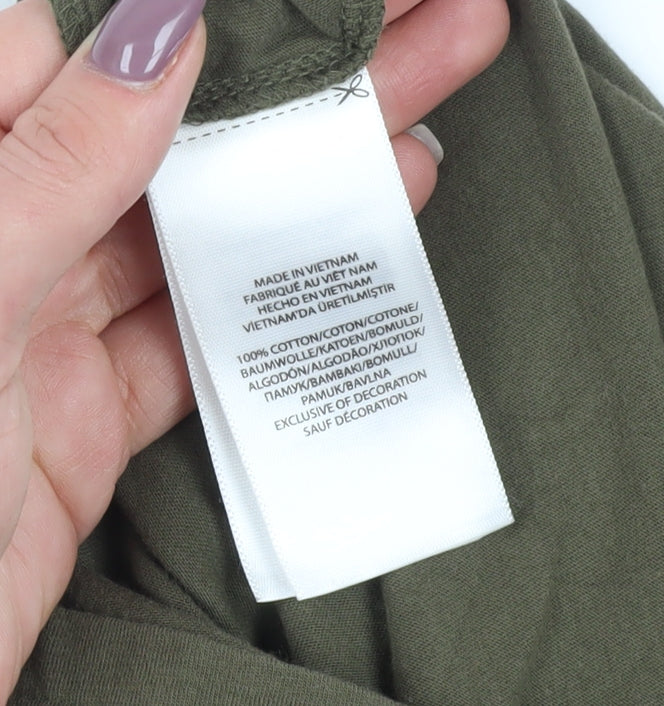 Ralph Lauren Women’s Green V-Neck T-Shirt XS