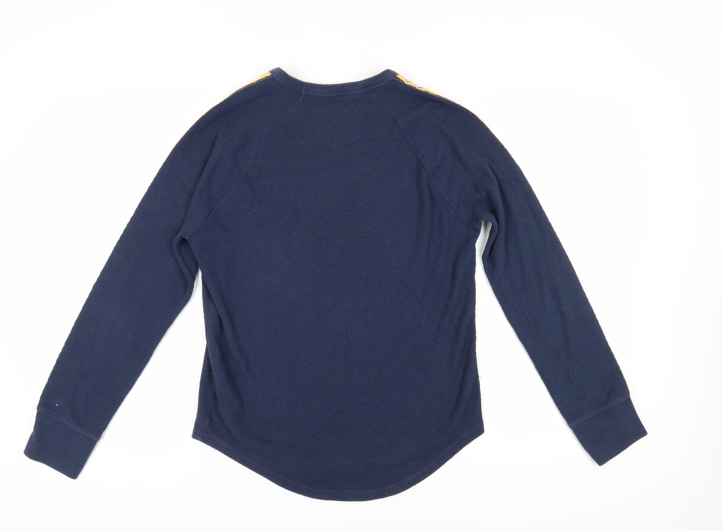 Hollister Men's Blue Long Sleeve Crew Neck T-Shirt S