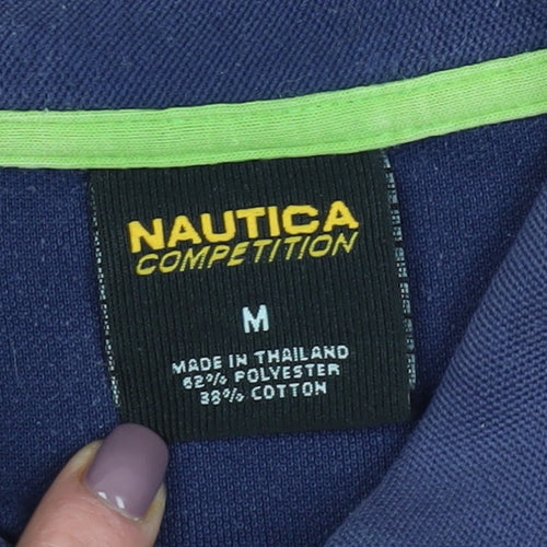 Nautica Men's Multicoloured Polo Shirt M Colourblock