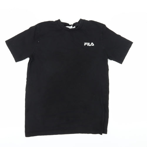 Fila Women's Black Cotton T-Shirt S