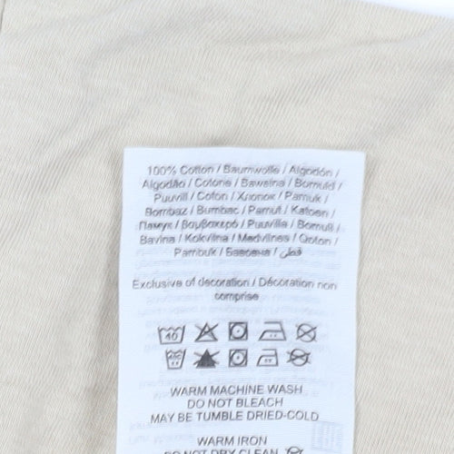 Jack & Jones Men's Beige T-Shirt, Medium, Casual Style
