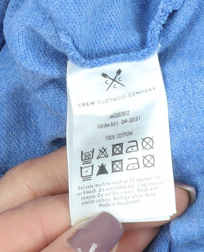 Crew Clothing Men's Blue Polo Shirt M Short Sleeve Casual